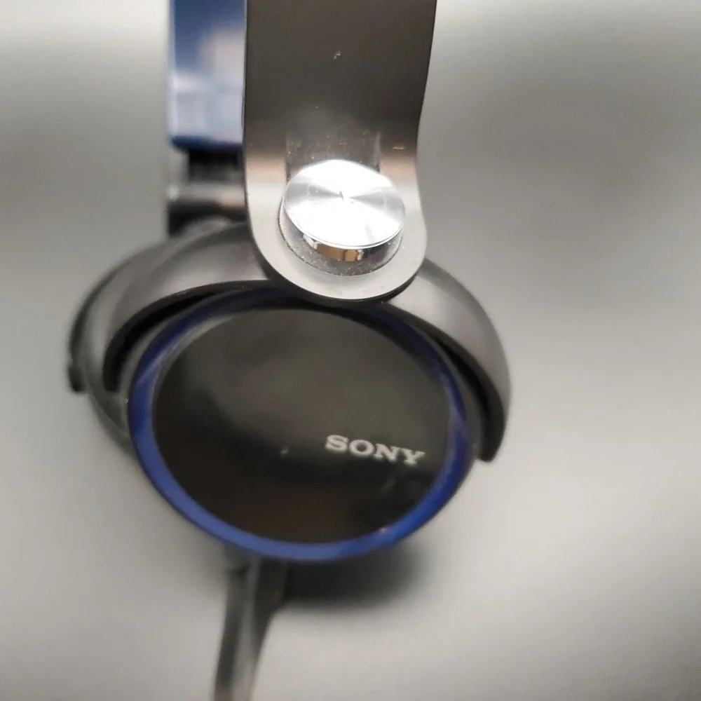 SONY MDR-XB400 Wired  Stereo Headphones Black-Blue Working Great Sound